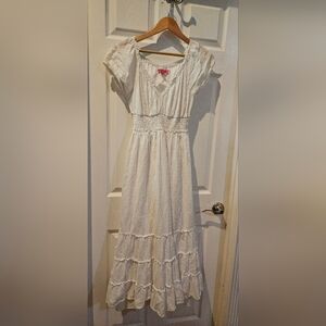 Betsey Johnson Cream Maxi Dress